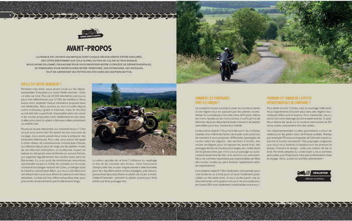Week-ends à moto - 50 itinéraires insolites en France