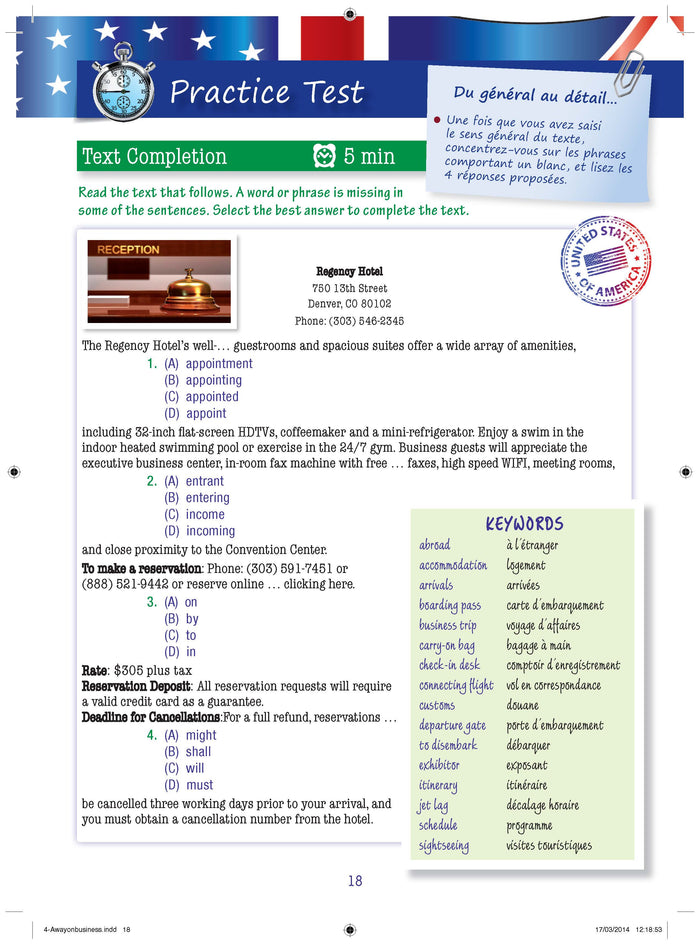 Cahier de vacances Harrap's Ados spécial TOEIC