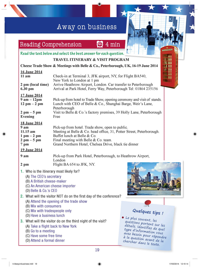 Cahier de vacances Harrap's Ados spécial TOEIC