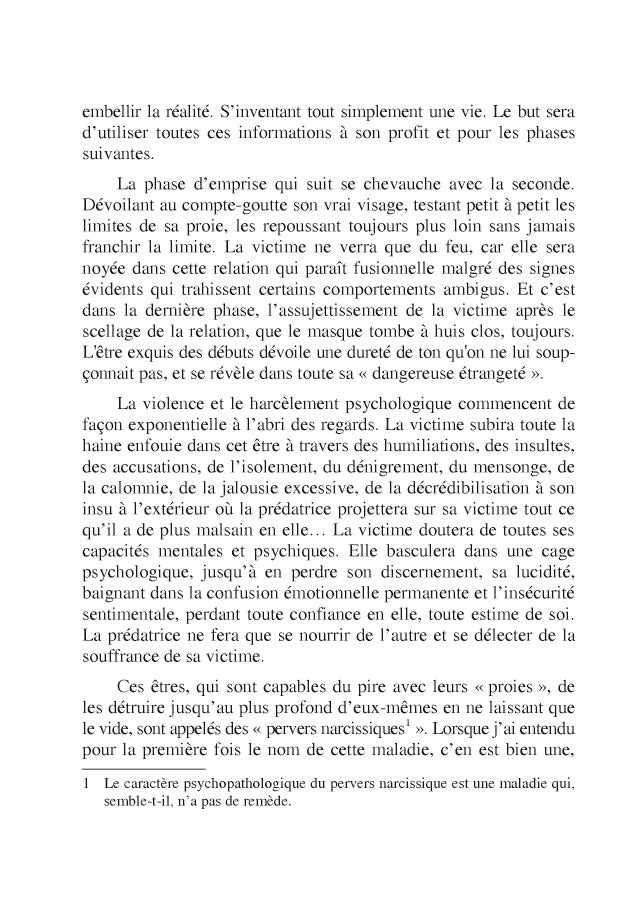 Je lui ai donné mon coeur, elle a pris mon âme. J'ai épousé une perverse narcissique