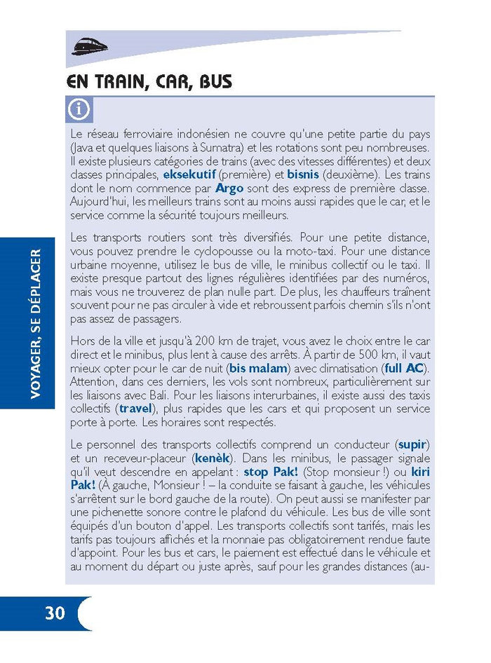 Parler l'indonésien en voyage