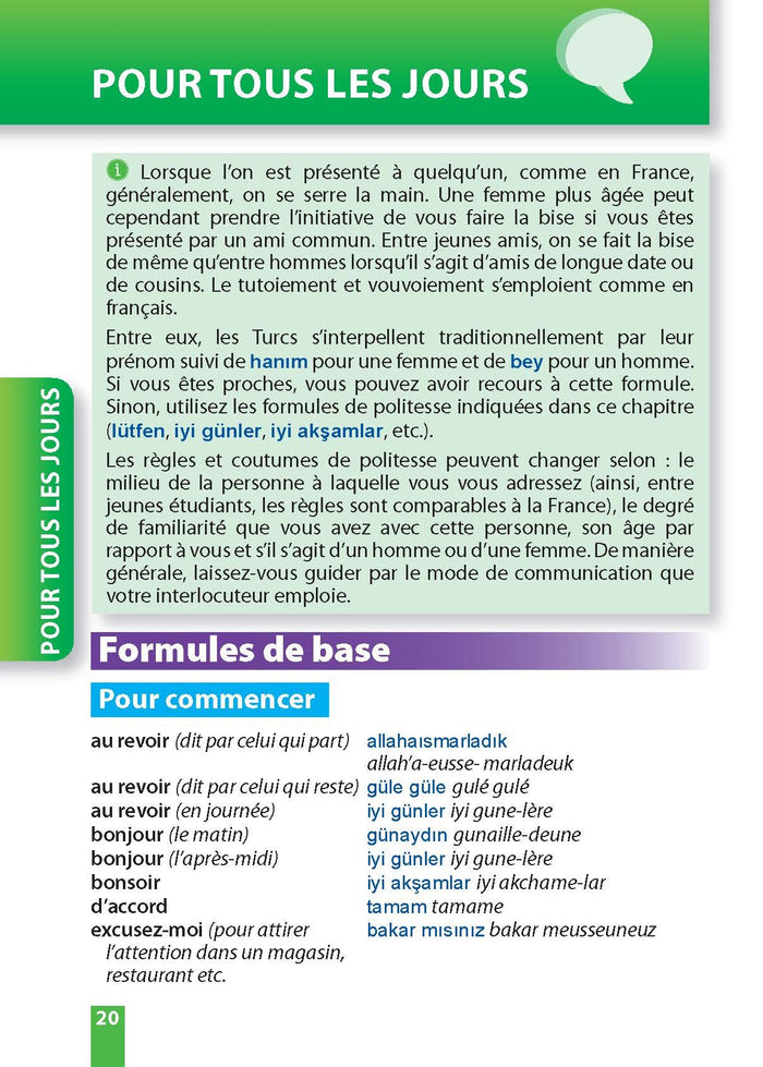 Parler le turc en voyage