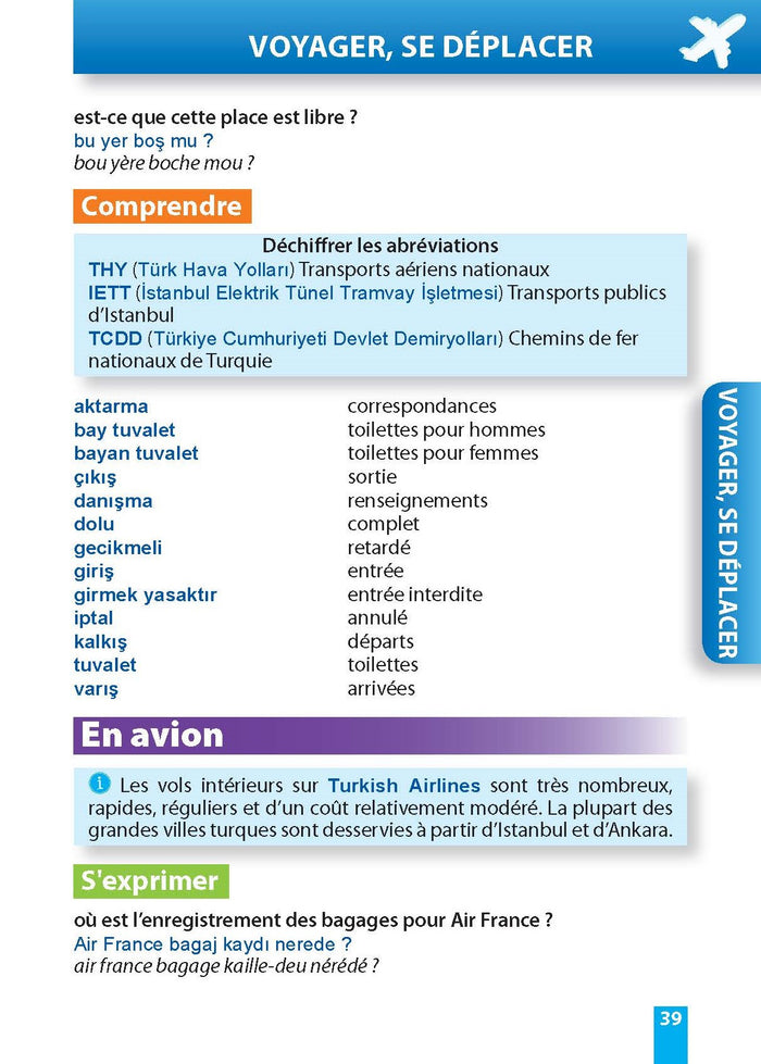 Parler le turc en voyage