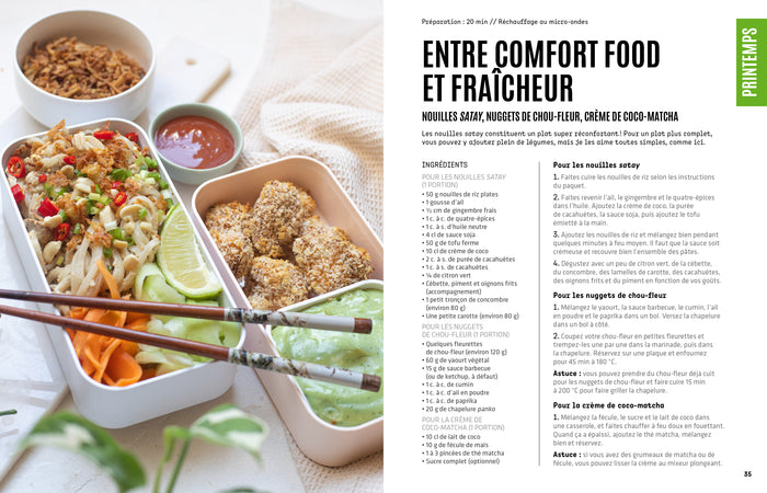 Lunch box vegan pour le boulot
