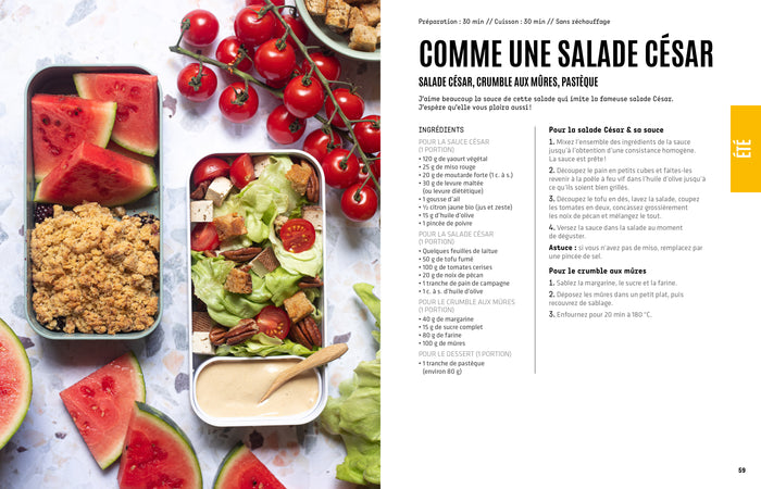 Lunch box vegan pour le boulot