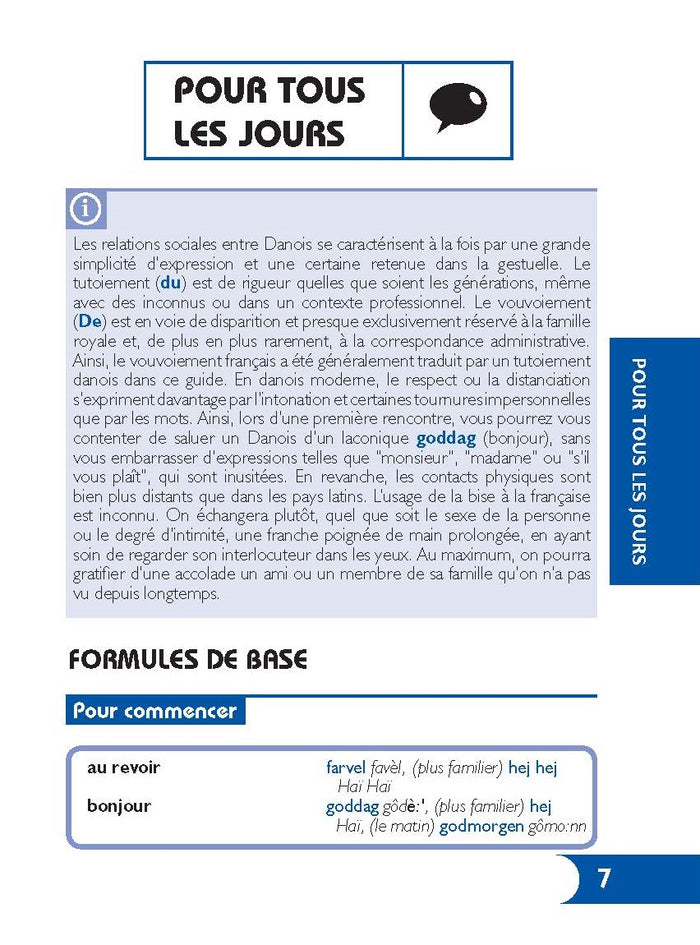 Parler le danois en voyage