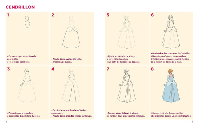Simplissime pour dessiner les princesses Disney