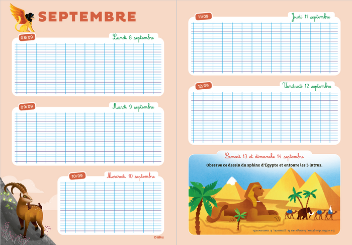 Mon agenda 2025-2026