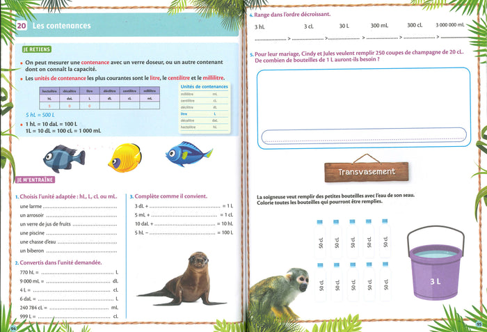 Mon cahier de CM2 - Une saison au zoo