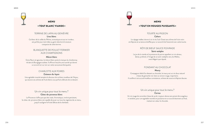 Les vins et les mets en 2500 accords