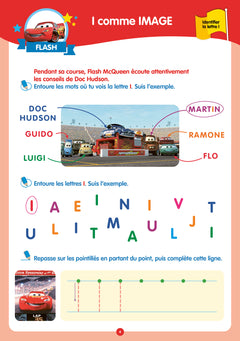 Disney - Cars - De la Petite à la Moyenne section - Cahier de vacances 2024