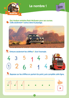 Disney - Cars - De la Petite à la Moyenne section - Cahier de vacances 2024