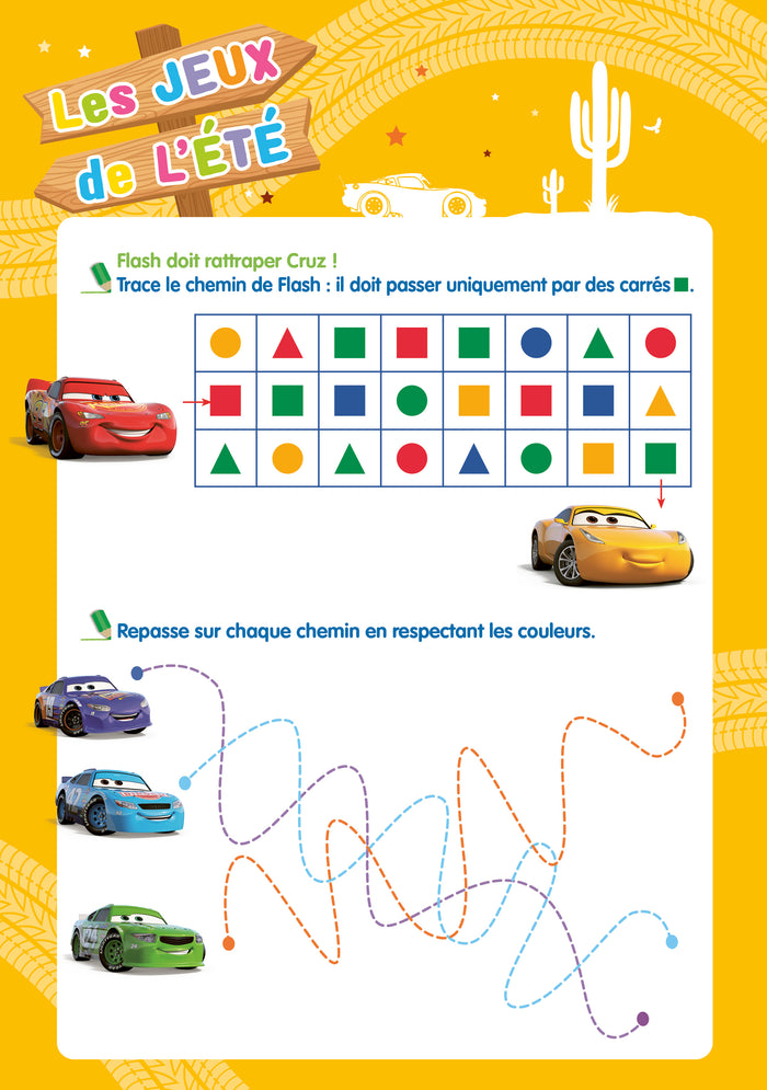 Disney - Cars - De la Petite à la Moyenne section - Cahier de vacances 2024