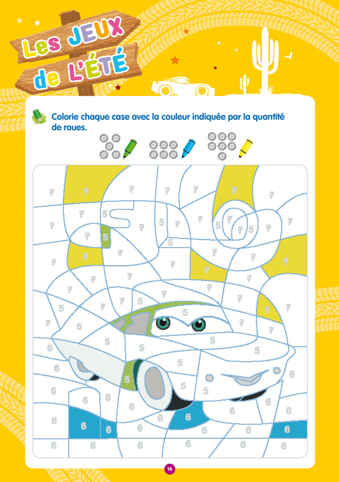 Disney - Cars - De la Grande Section au CP - Cahier de vacances 2025