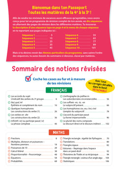Passeport - Toutes les matières - De la 4e à la 3e - Cahier de vacances 2024