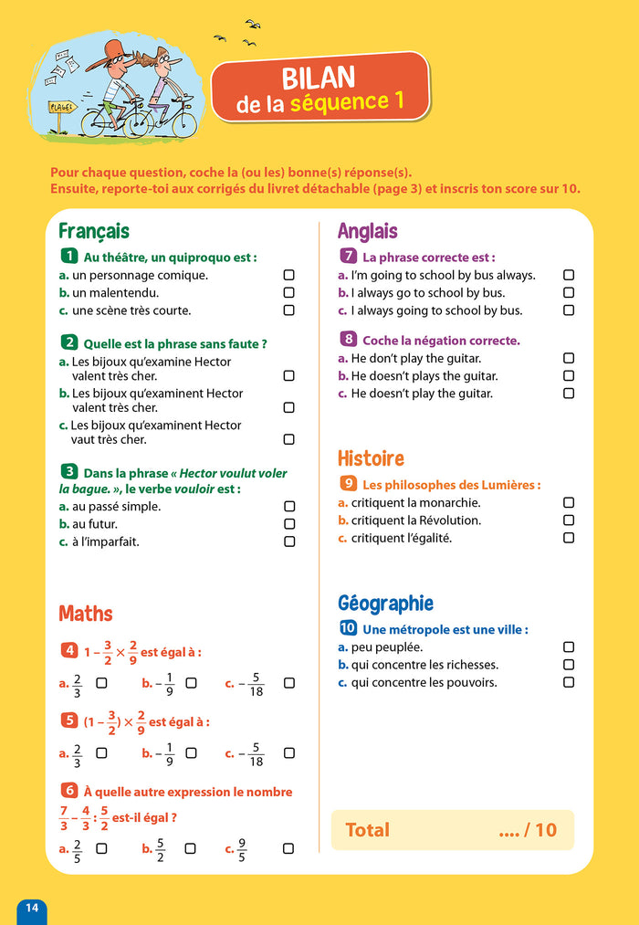 Passeport - Toutes les matières - De la 4e à la 3e - Cahier de vacances 2024