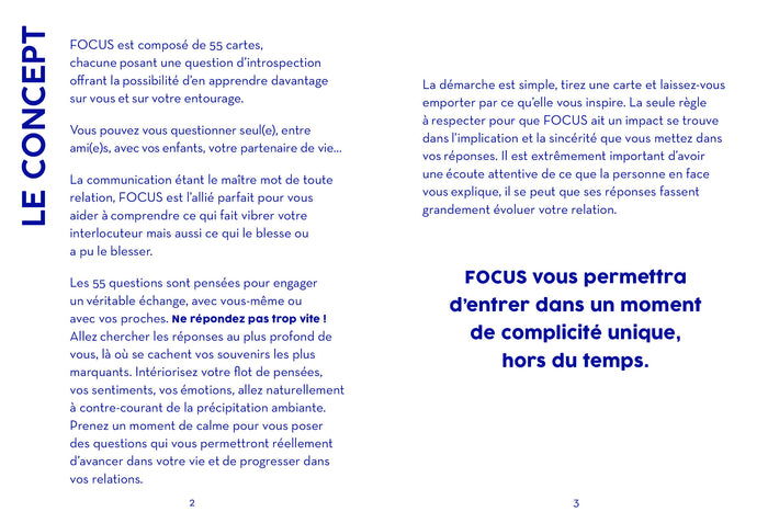 Focus: 55 cartes d'introspection