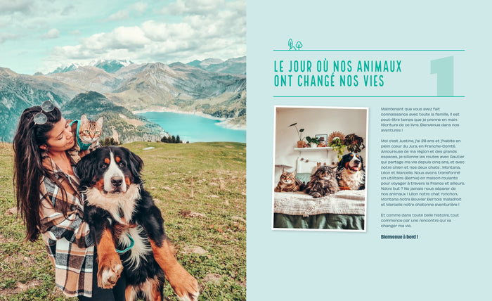 Un van, un chien, deux chats, en route !