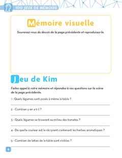 100 jeux de mémoire pour stimuler vos neurones