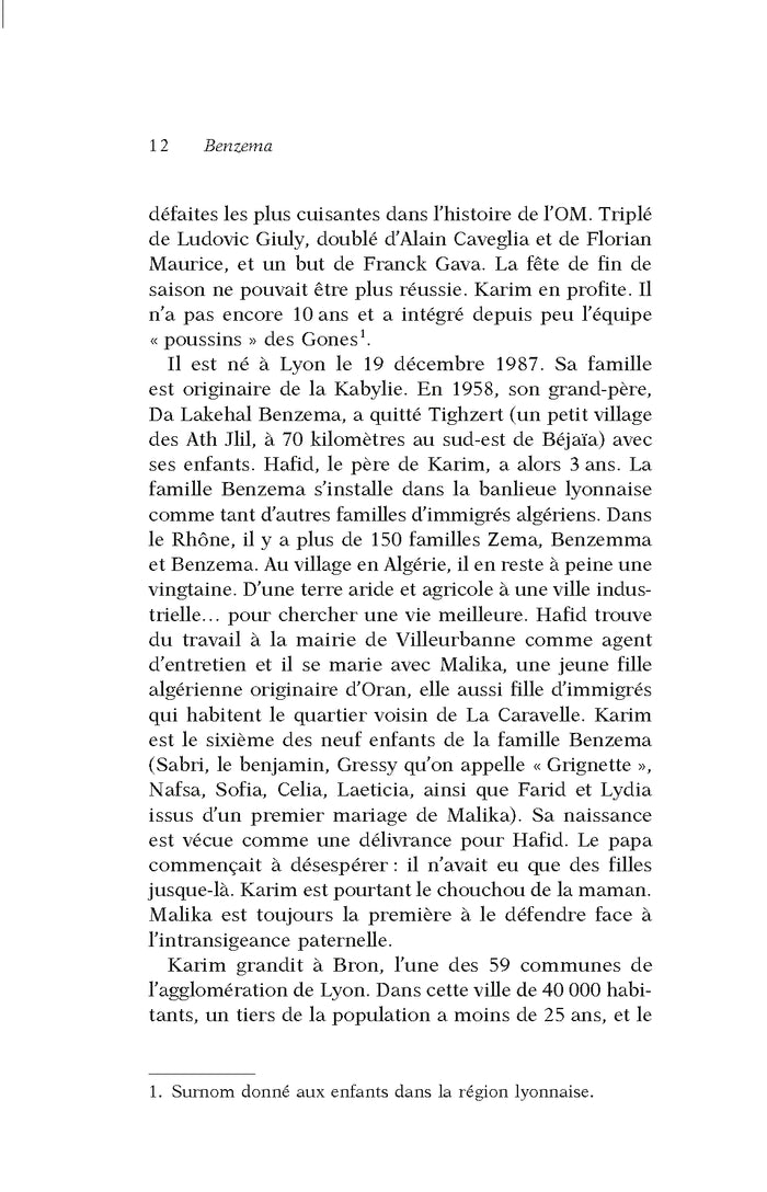 Destins de champions 04 - Une biographie de Karim Benzema