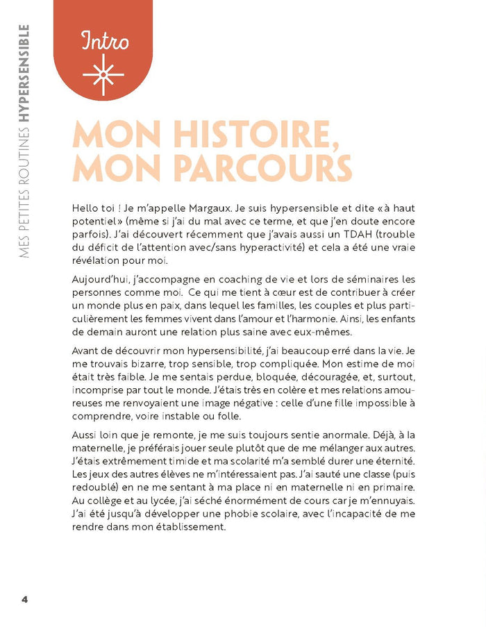 Mes petites routines - Hypersensible