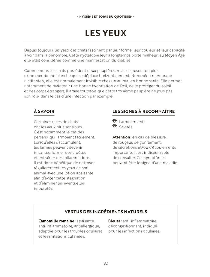 Les soins naturels pour mon chat