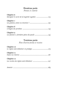 L'alimentation anti-Alzheimer