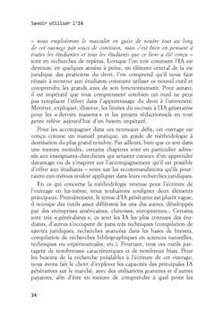 Savoir utiliser l'IA dans les études et la recherche en droit