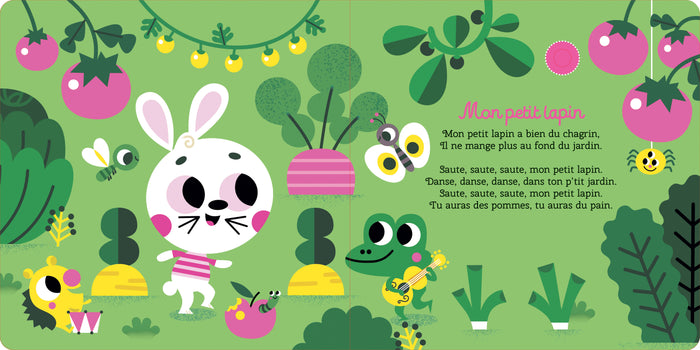 Mes comptines animaux - livre avec puces sonores