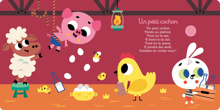 Mes comptines animaux - livre avec puces sonores