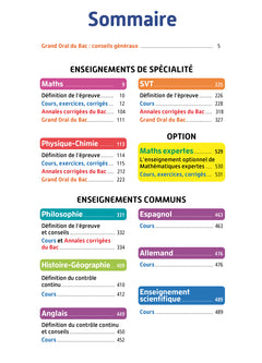 Objectif Bac 2023 - Term Spécialités scientifiques Toutes les matières
