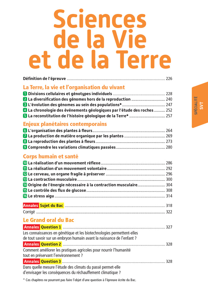 Objectif Bac 2023 - Term Spécialités scientifiques Toutes les matières