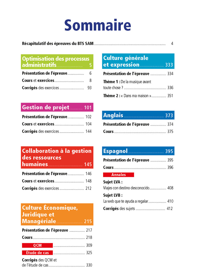 Objectif BTS SAM (1re et 2e années) - Toutes les épreuves, examen 2023