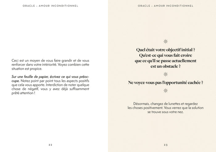 L'oracle amour inconditionnel