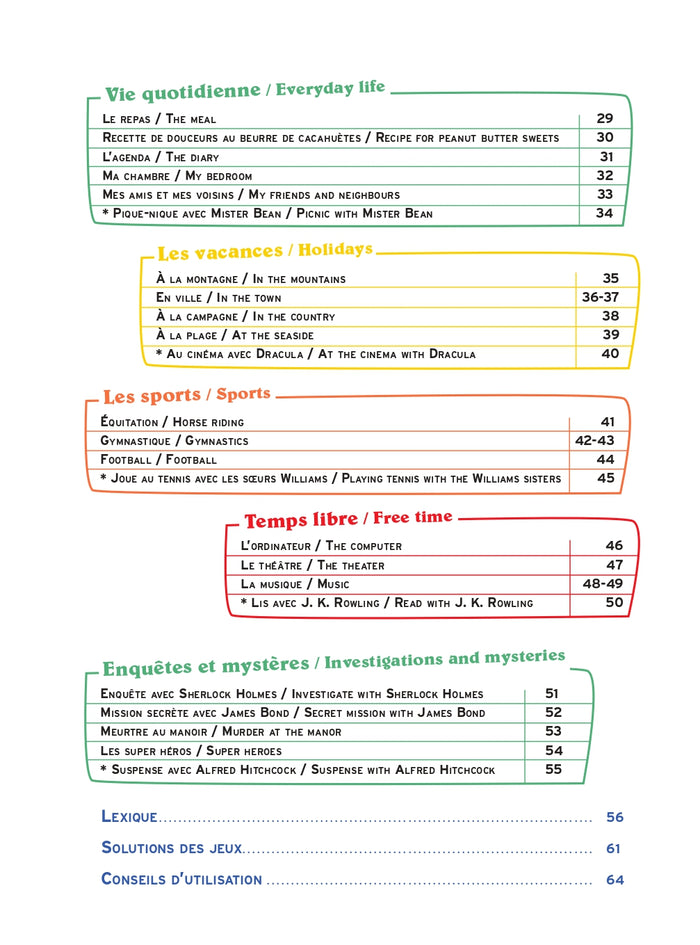 Des jeux pour apprendre l'anglais