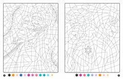La reine des neiges - Coloriages magiques - Mystères