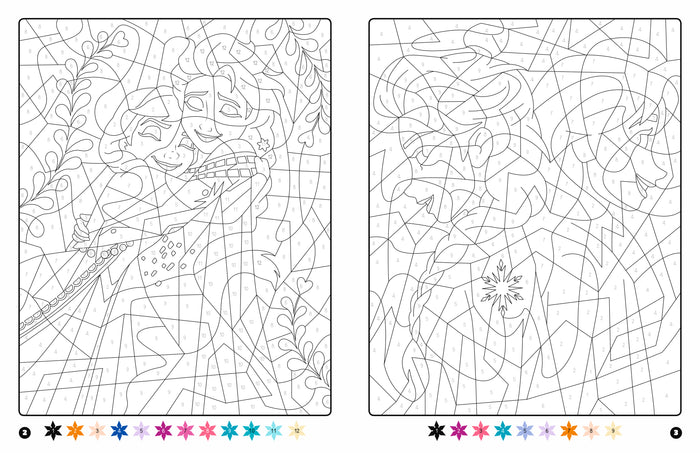 La reine des neiges - Coloriages magiques - Mystères