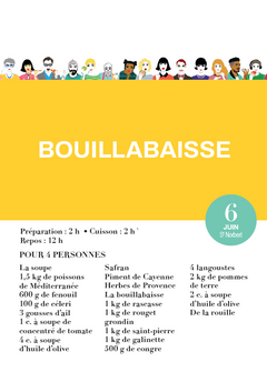 Calendrier 365 recettes préférées des Français - L'Année à Bloc