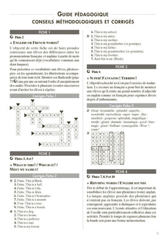 Anglais cycle 3 niveau 2