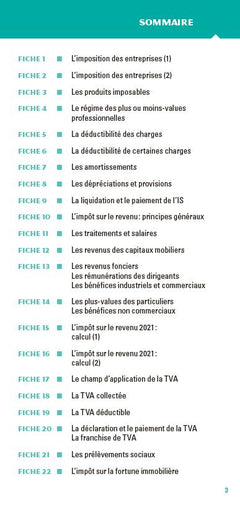 Le petit Fiscal 2022: L'essentiel en bref (2022)