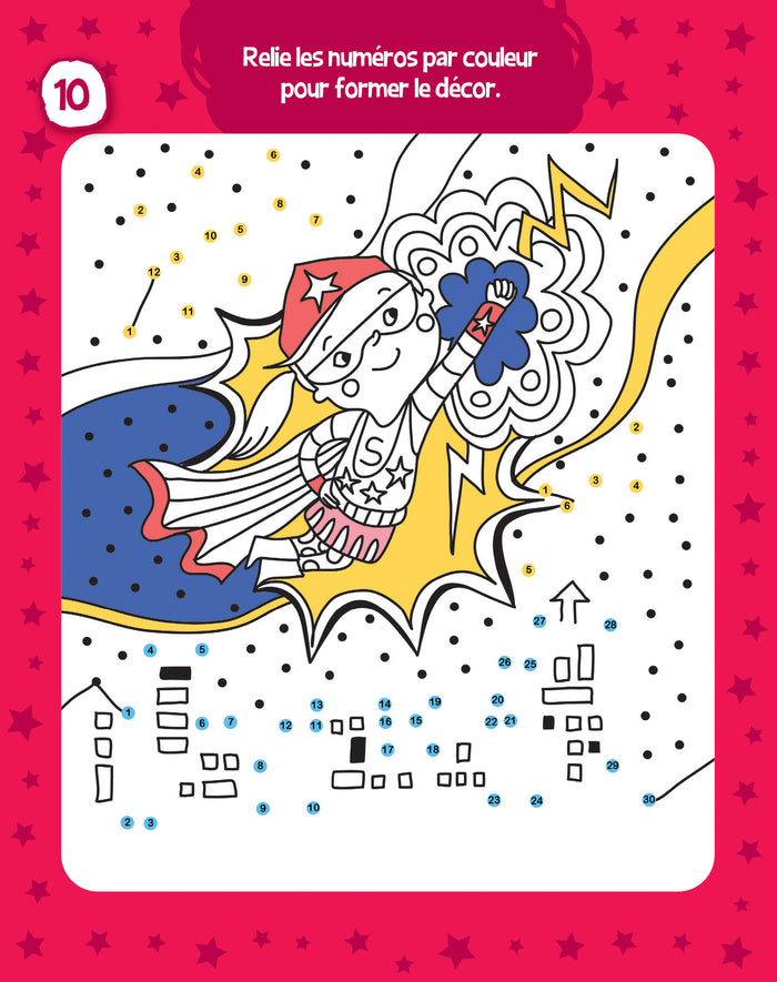 Les jeux de mes 7 ans - bloc avec feutre effaçable