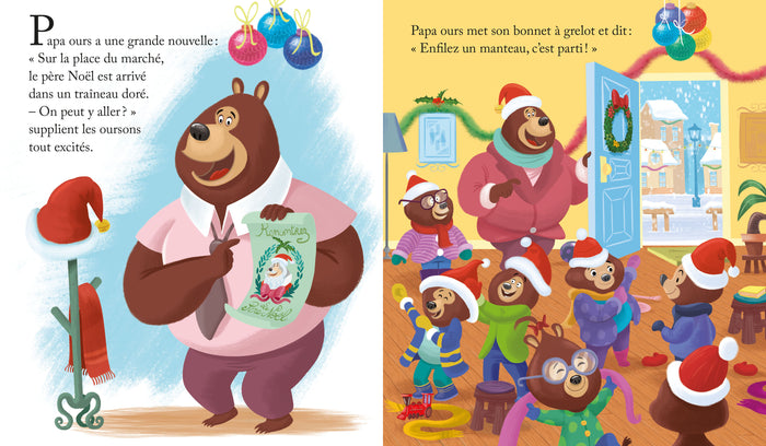 Papa bisous fête Noël