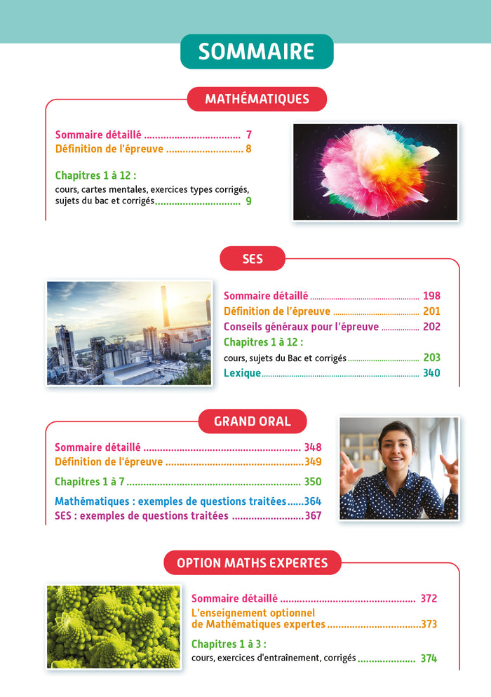 Objectif BAC Tle Ma compil' de spécialités Maths et SES + Grand Oral + option Maths expertes