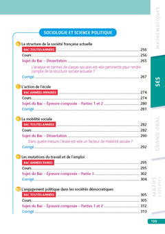 Objectif BAC Tle Ma compil' de spécialités Maths et SES + Grand Oral + option Maths expertes