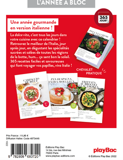 Calendrier Viva Italia, le top des recettes italiennes en 365 jours