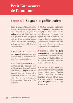 Faites l'humour dès le premier soir