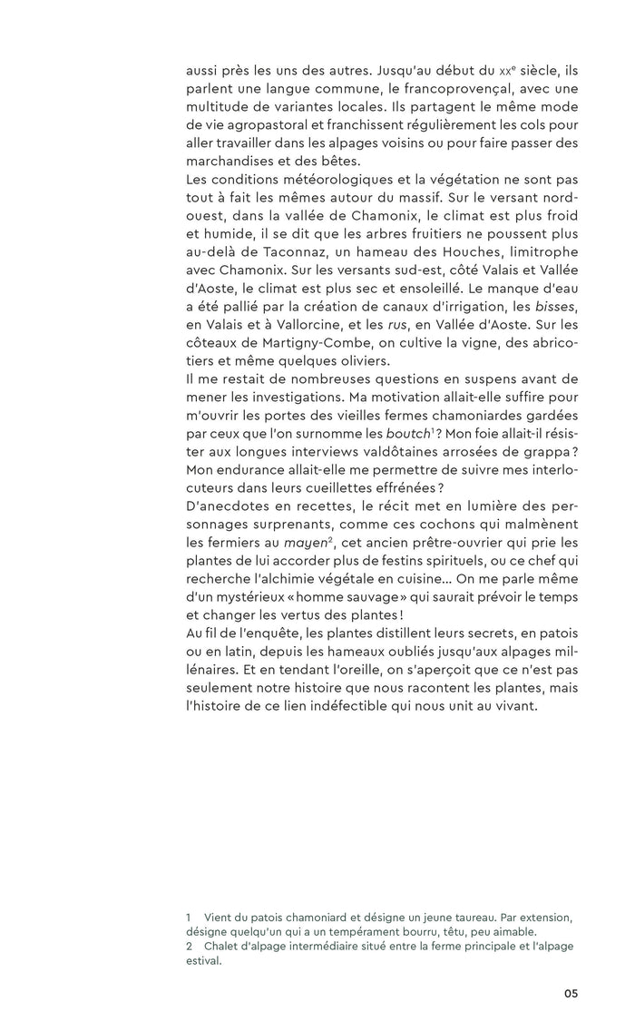 Cueillette gourmande autour du Mont-Blanc