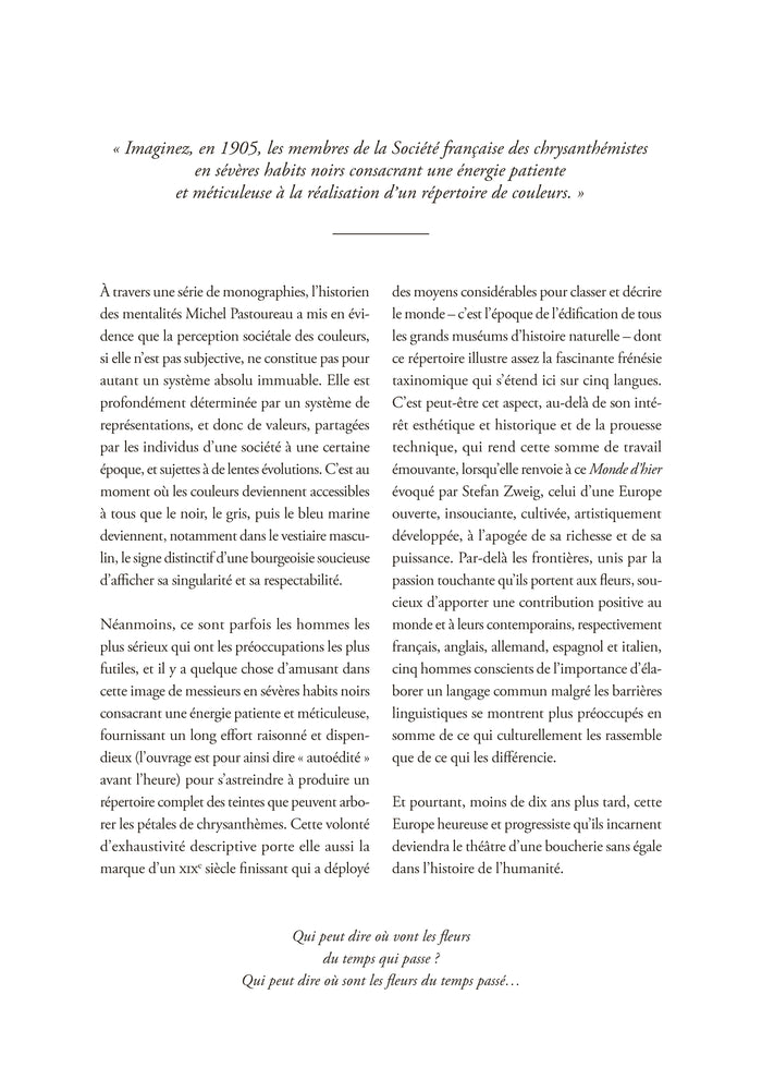 Répertoire de couleurs