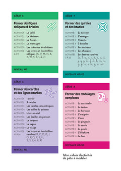 Une année d'activités de pâte à modeler - Maternelle