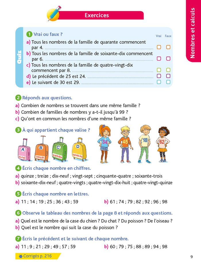 Bled Ecole primaire Maths du CP au CM2